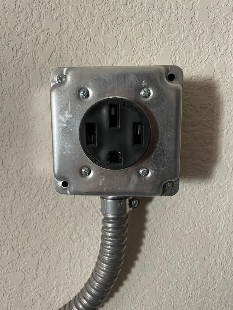 NEMA 14-50 outlet installed for Electrical Panel Upgrade in Zumbrota
