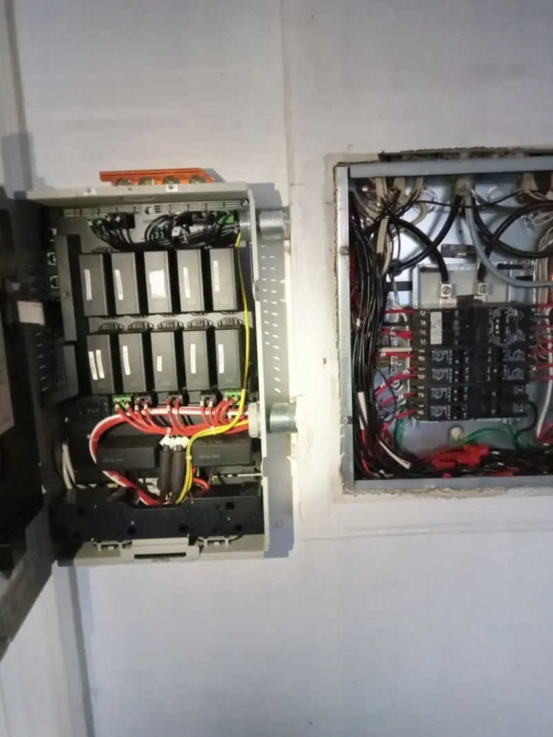 Electrical panel upgrade completed for Security Camera Wiring in Zumbrota